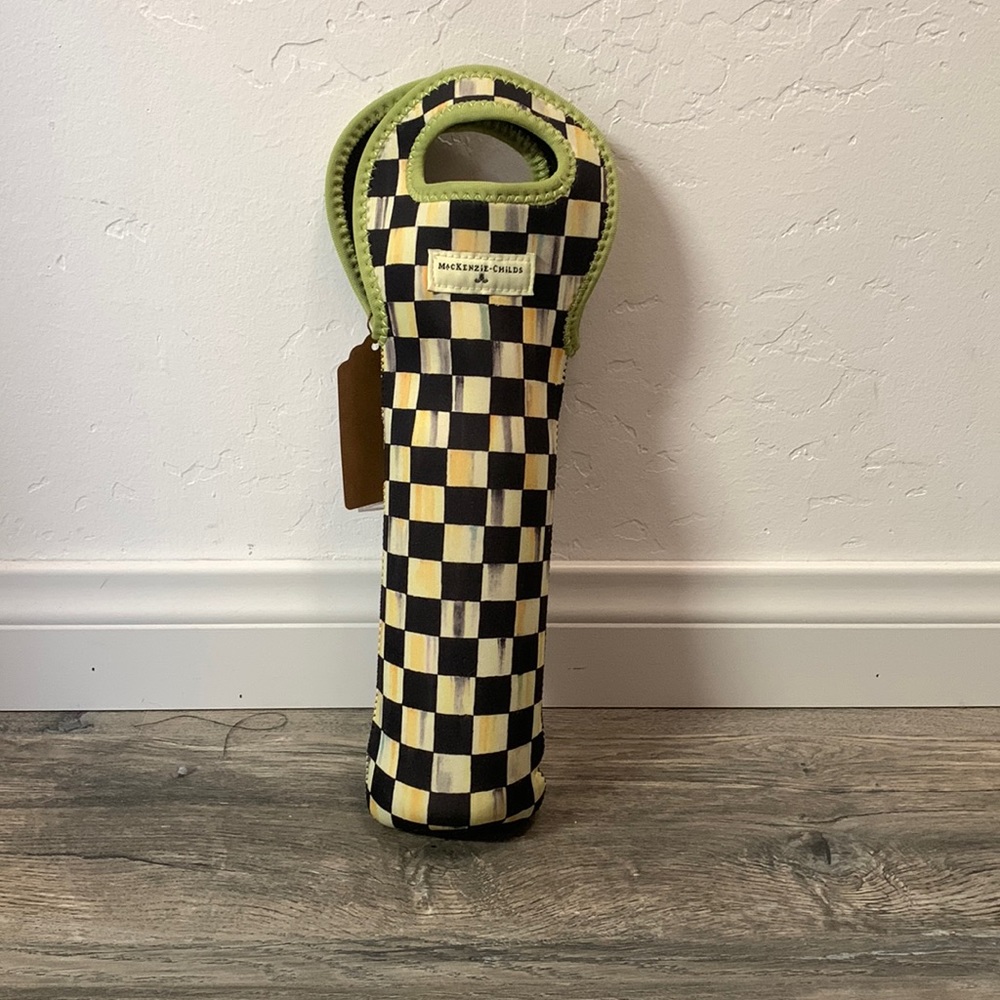 Mac Kenzie Childs wine tote authentic.